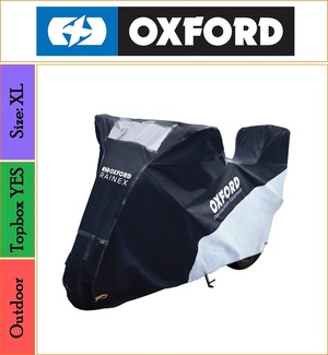 Oxford X-Large Rainex Outdoor Raincover For Bikes With a Topbox