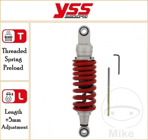 YSS 290 mm Standard Rear Mono Emulsion Gas Shock Eco Line