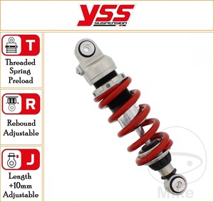 YSS 250 mm Standard Rear Mono Emulsion Gas Shock Top Line