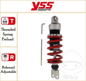 YSS 305 mm Standard Rear Mono Emulsion Gas Shock Top Line