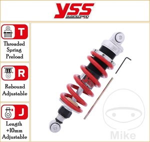 YSS 305 mm Standard Rear Mono Emulsion Gas Shock Top Line