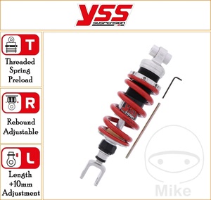YSS 305 mm Standard Rear Mono Emulsion Gas Shock Top Line