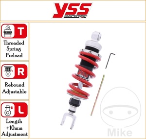 YSS 305 mm Standard Rear Mono Emulsion Gas Shock Top Line