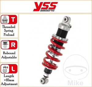 YSS 305 mm Standard Rear Mono Emulsion Gas Shock Top Line