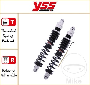 YSS 400 mm Standard Rear Twin Emulsion Gas Shock Top Line