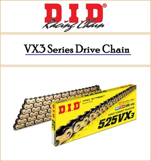 DID VX3 525 Pitch 126 Link Gold Chain