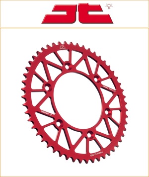 JT 52 Tooth Red Racelite Rear Sprocket