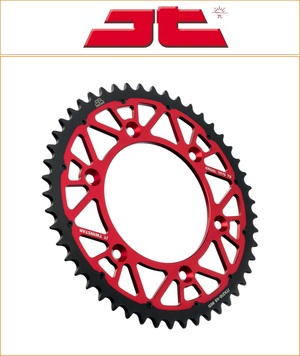 JT 49 Tooth Red Twinstar Rear Sprocket