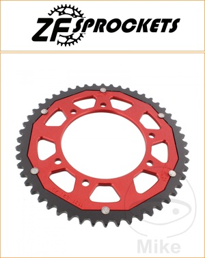 ZF 52 Tooth Red Dual Rear Sprocket