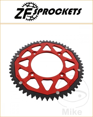 ZF 56 Tooth Red Dual Rear Sprocket