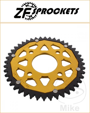 ZF 44 Tooth Gold Dual Rear Sprocket