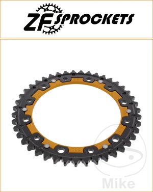 ZF 43 Tooth Gold Dual Rear Sprocket