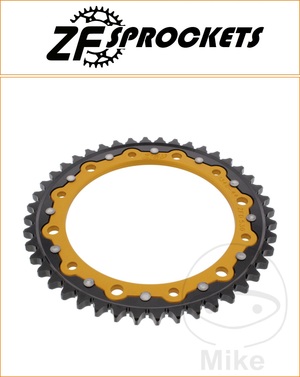 ZF 44 Tooth Gold Dual Rear Sprocket