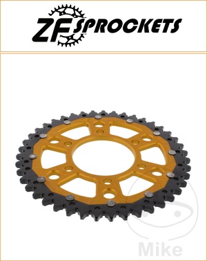 ZF 43 Tooth Gold Dual Rear Sprocket