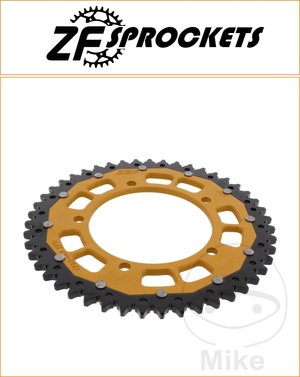 ZF 47 Tooth Gold Dual Rear Sprocket
