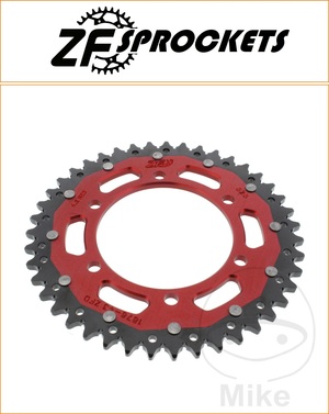 ZF 43 Tooth Red Dual Rear Sprocket