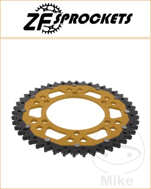 ZF 46 Tooth Gold Dual Rear Sprocket