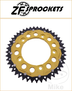 ZF 45 Tooth Gold Dual Rear Sprocket