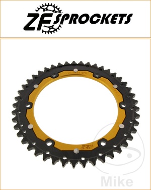 ZF 45 Tooth Gold Dual Rear Sprocket