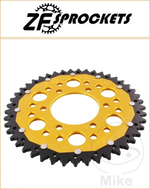 ZF 45 Tooth Gold Dual Rear Sprocket