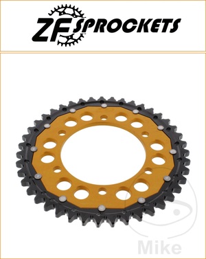 ZF 43 Tooth Gold Dual Rear Sprocket