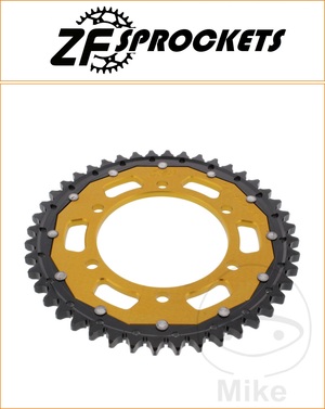 ZF 44 Tooth Gold Dual Rear Sprocket