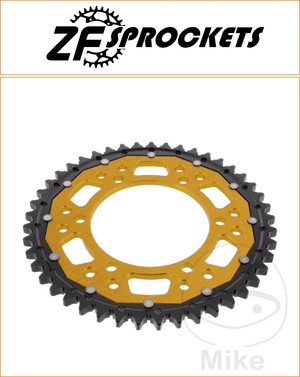 ZF 45 Tooth Gold Dual Rear Sprocket