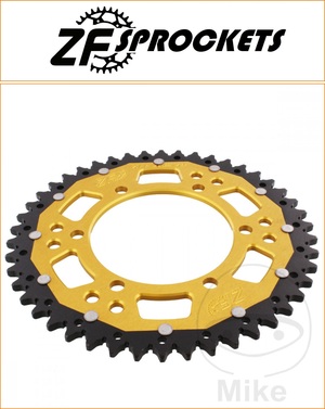 ZF 46 Tooth Gold Dual Rear Sprocket
