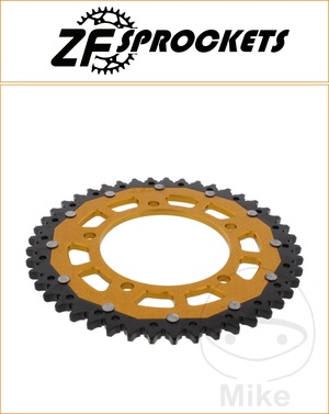 ZF 45 Tooth Gold Dual Rear Sprocket