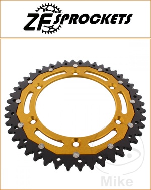 ZF 46 Tooth Gold Dual Rear Sprocket