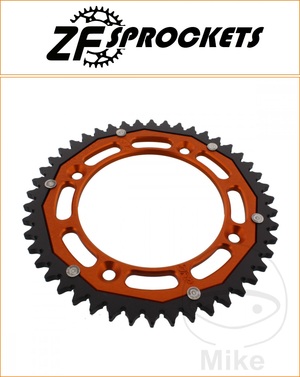 ZF 46 Tooth Orange Dual Rear Sprocket