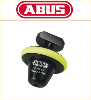 ABUS GRANIT Victory XPlus 68 Black Yellow Half Brake Disc Lock 14mm Locking Bolt