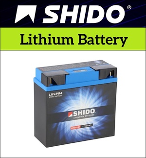 Shido Lithium 12v Motorcycle Battery