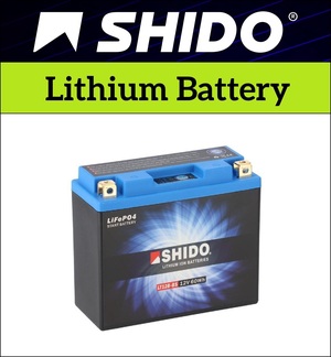Shido Lithium 12v Motorcycle Battery