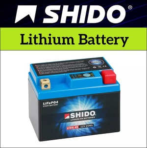 Shido Lithium 12v Motorcycle Battery