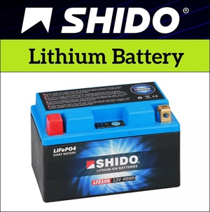 Shido Lithium 12v Motorcycle Battery