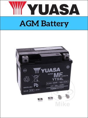 Yuasa AGM 12v Motorcycle Battery