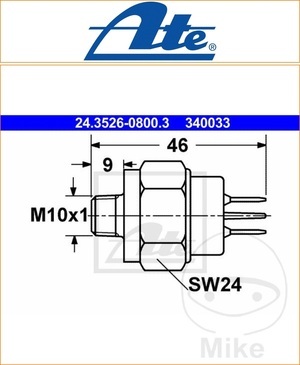 ATE Front Brake Switch For The Brake Light